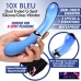 Prisms Vibra-glass 10x Bleu Dual Ended Glass G Spot Vibe Blue