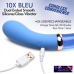 Prisms Vibra-glass 10x Bleu Dual Ended Glass G Spot Vibe Blue