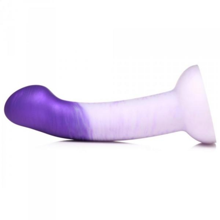 Strap U G-swirl G-spot Dildo Silicone Purple