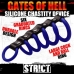Strict Gates Of Hell Silicone Chastity Device Blue