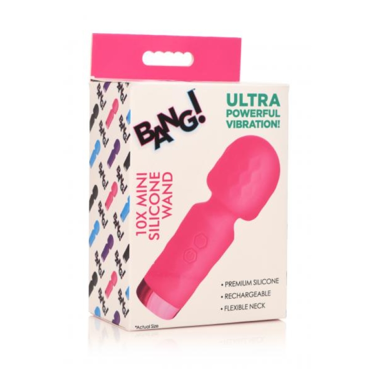 Bang! 10x Mini Silicone Wand Pink