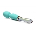 Prisms Vibra-glass 10x Turquoise Glass Wand Dual End Green