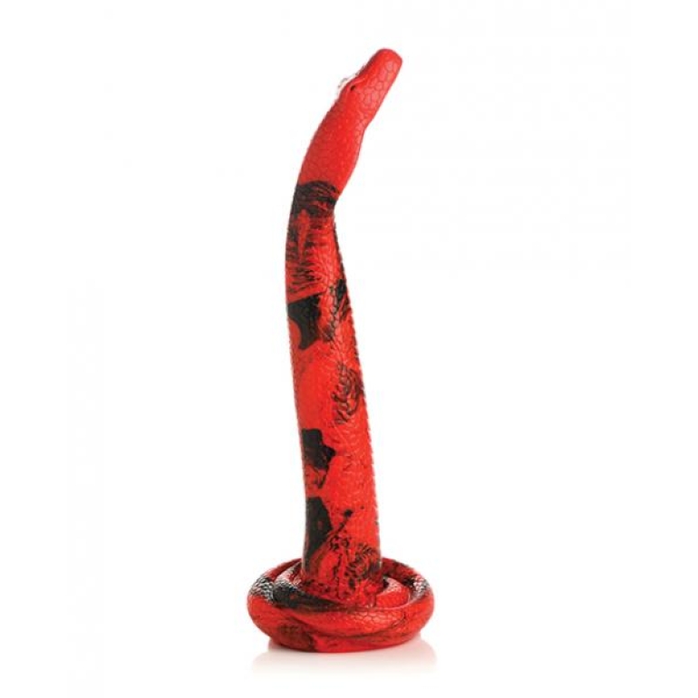 Creature Peniss King Cobra Xl 18 In Long Silicone Dong Red