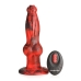 Creature Peniss Hell Wolf Thrusting & Vibrating Silicone Dildo W/ Remote Red
