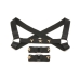 Master Series Elastic Chest Harness W/ Arm Bands S/m Gold