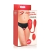 Frisky Double Love Connection Panty Vibe W/ Remote Red