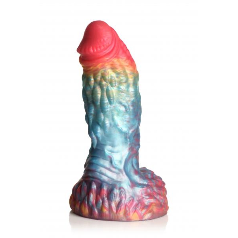 Creature Peniss Rainbow Phoenix Vibrating Silicone Dildo