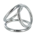 Triad Chamber 2 inches Triple Penis Ring Large Silver