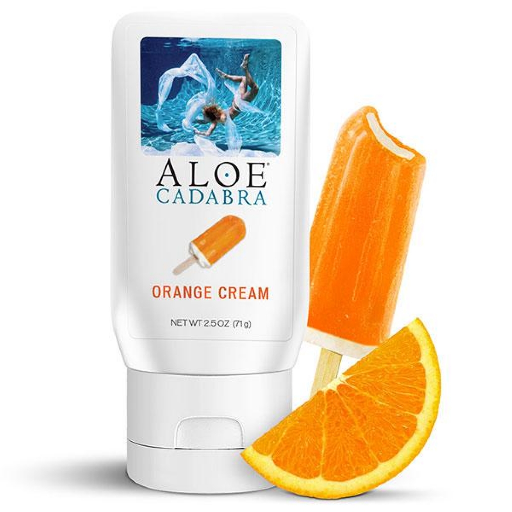 Aloe Cadabra Organic Lube - Orange Cream - 2.5 Oz