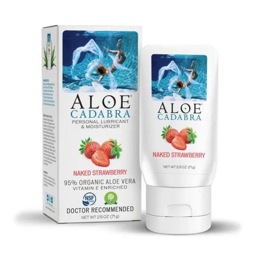 Aloe Cadabra Organic Strawberry Lube - 2.5 Oz