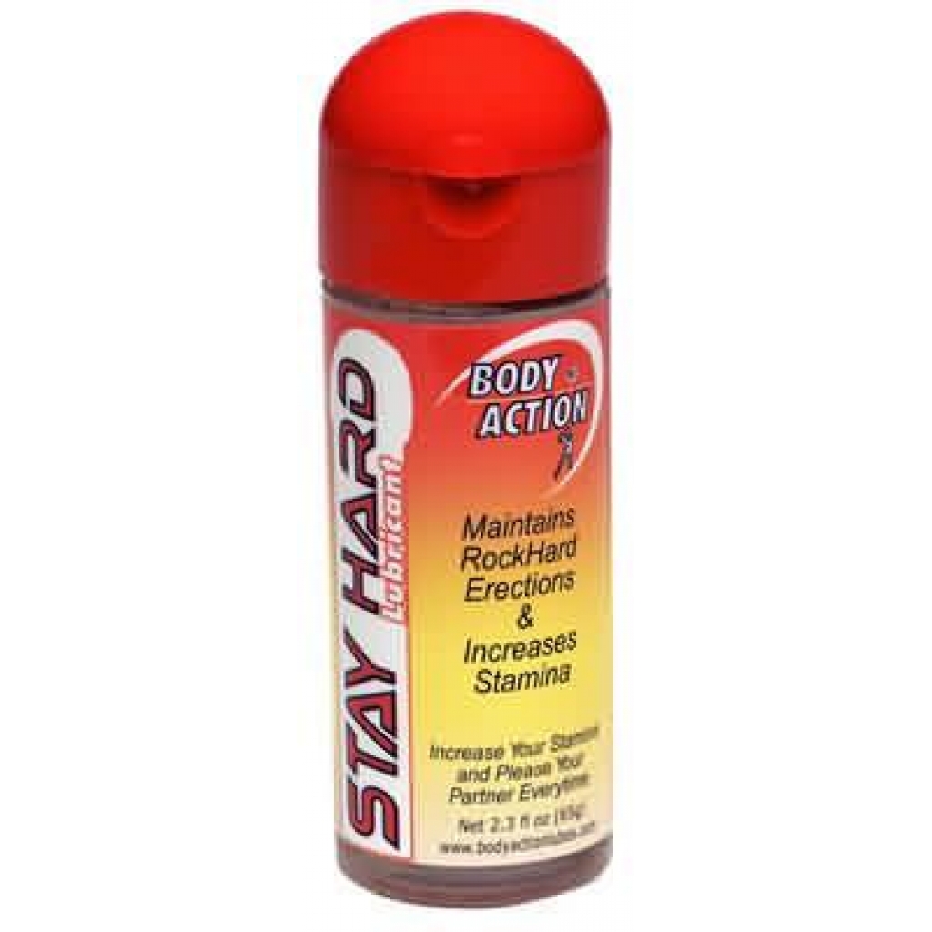 Body Action Stay Hard Lubricant - 2.3oz - Clear