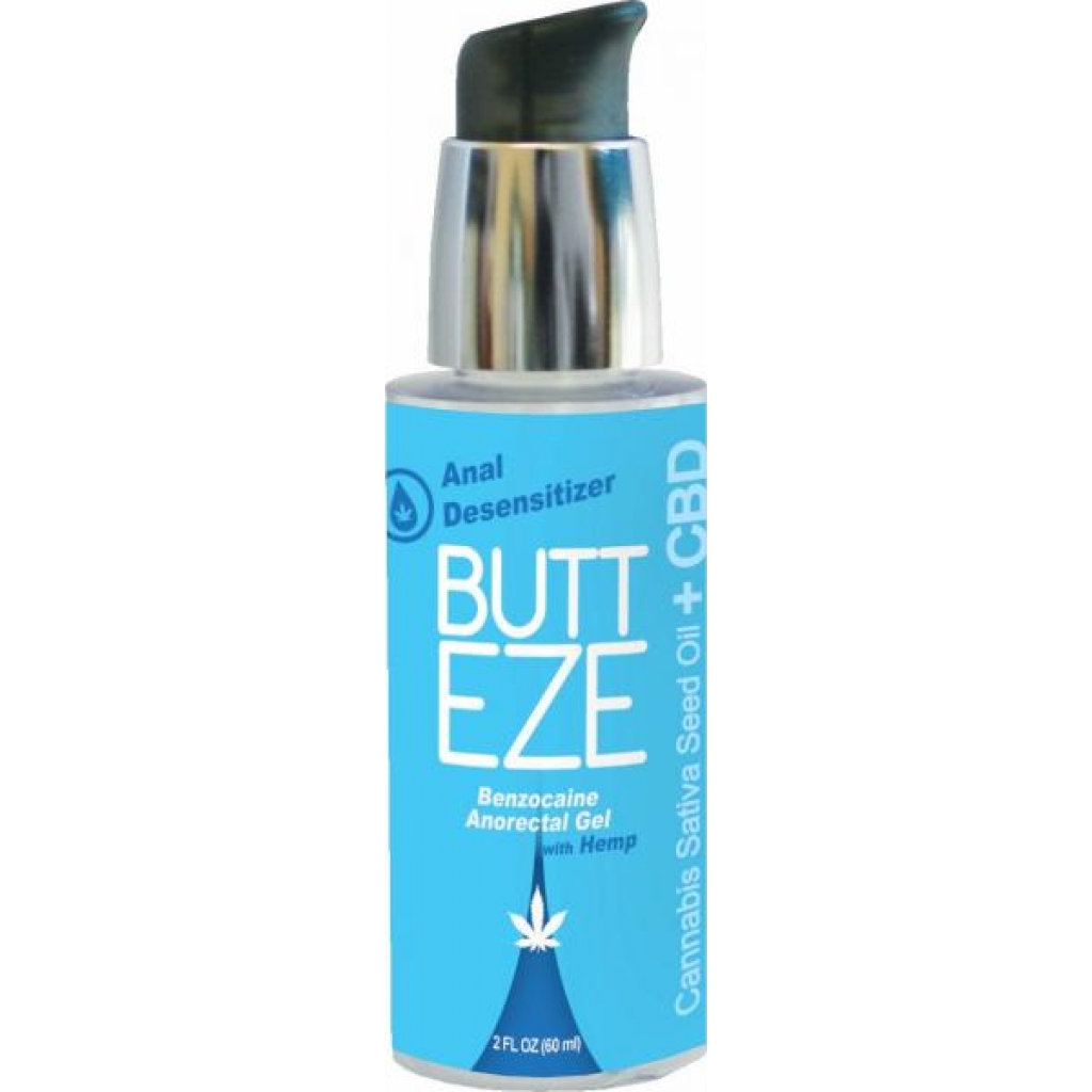 Butt Eze Anal Gel Desensitizer with Hemp Seed Oil - 2oz