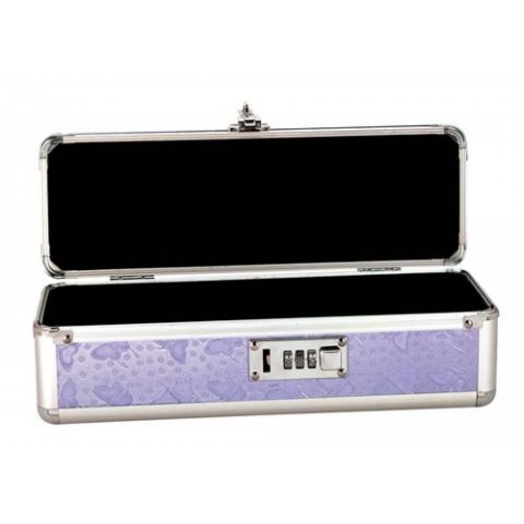 Lockable Vibrator Case - Small Purple