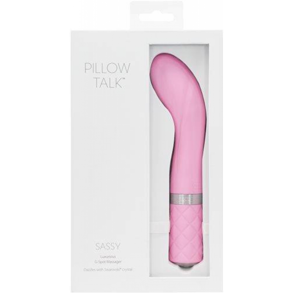 Elegant G-Spot Vibrator with Swarovski Crystal - Pink