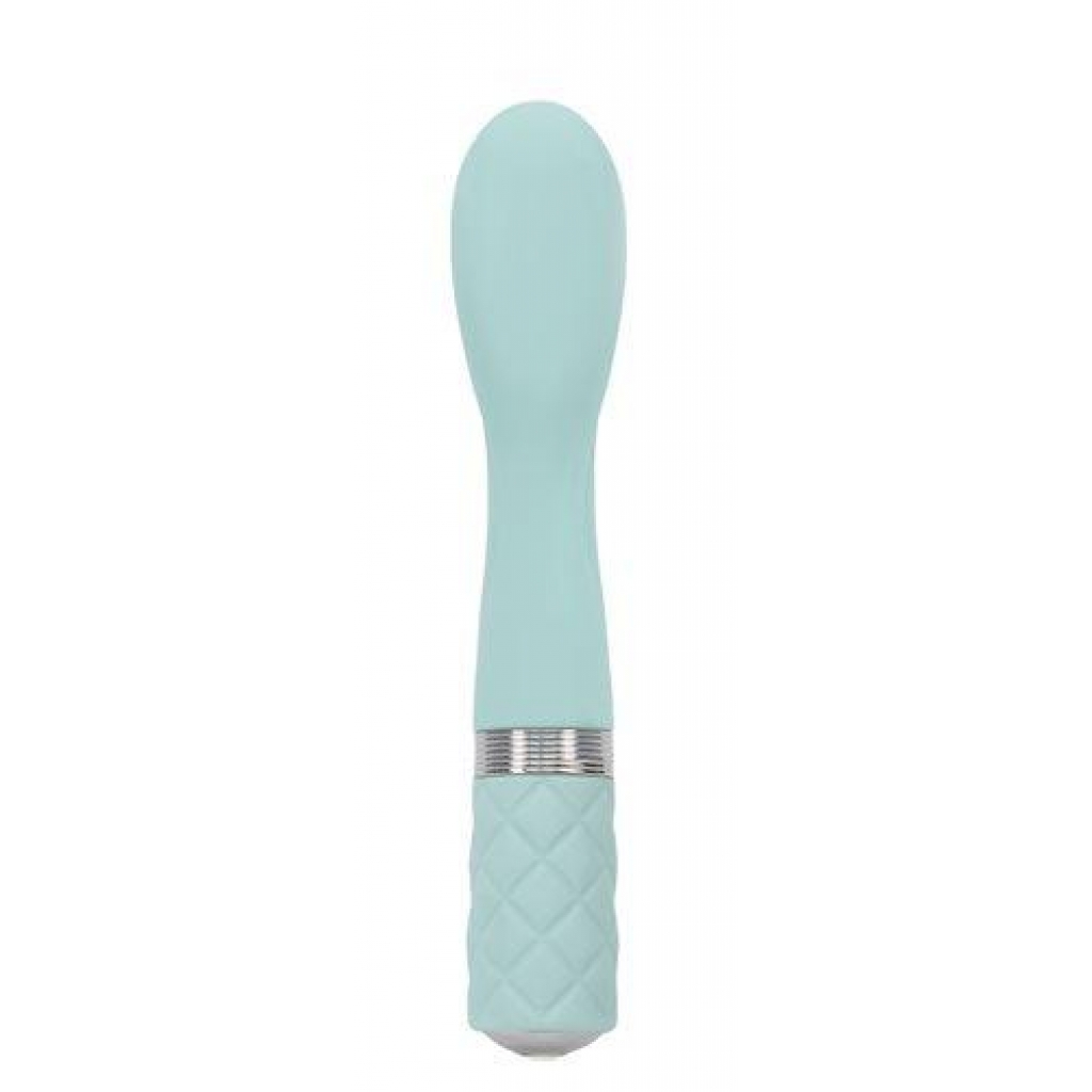 Pillow Talk Sassy G-Spot Vibe with Crystal Teal Blue