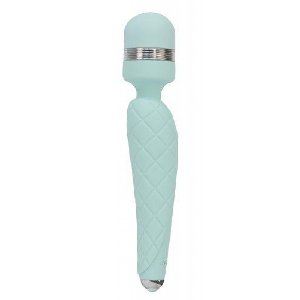 Pillow Talk Cheeky Wand Vibe - Swarovski Crystal Teal Green