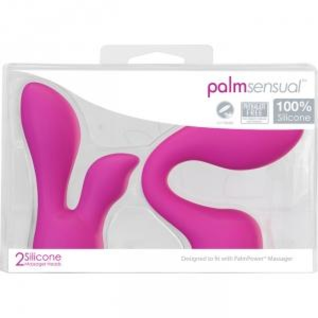 Palm Sensual Accessories - 2 Silicone Heads Pink