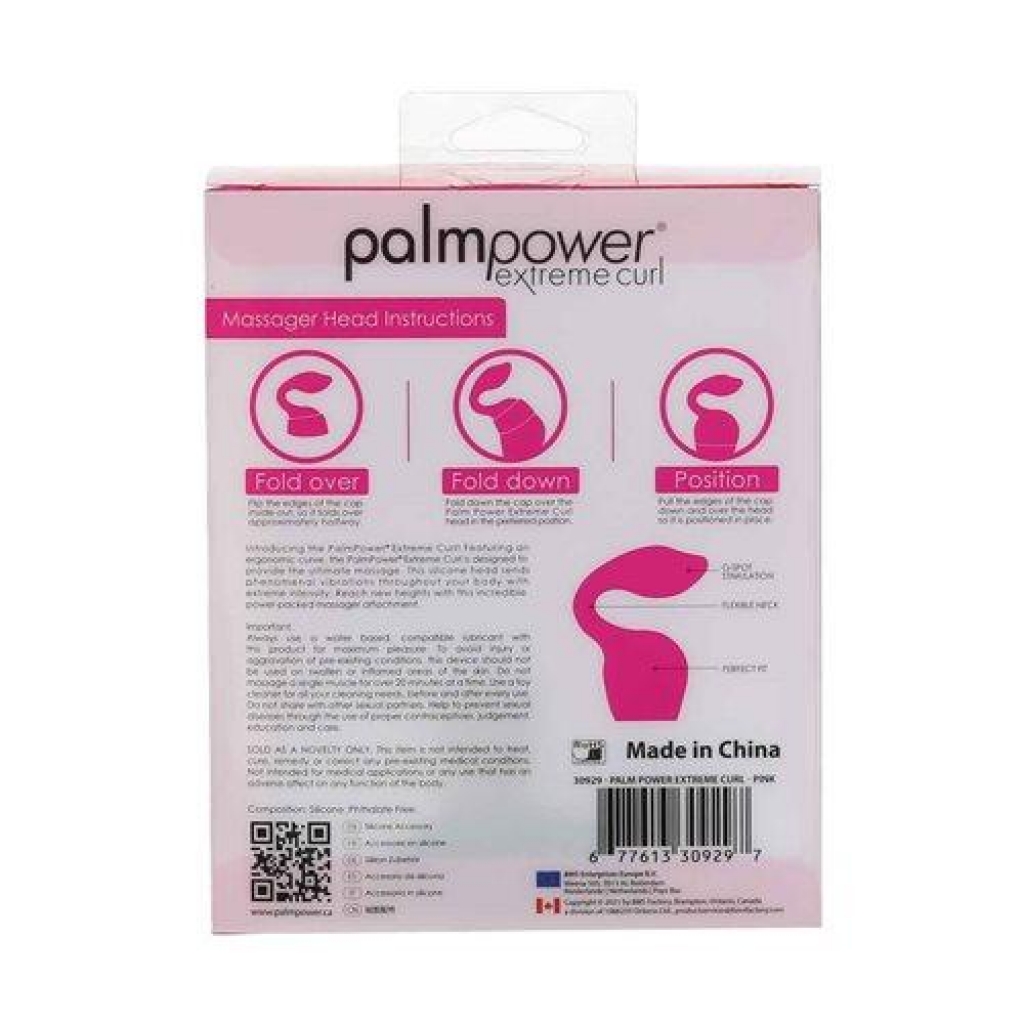 Palm Power Extreme Curl Pleasure Cap - Pink Attachment