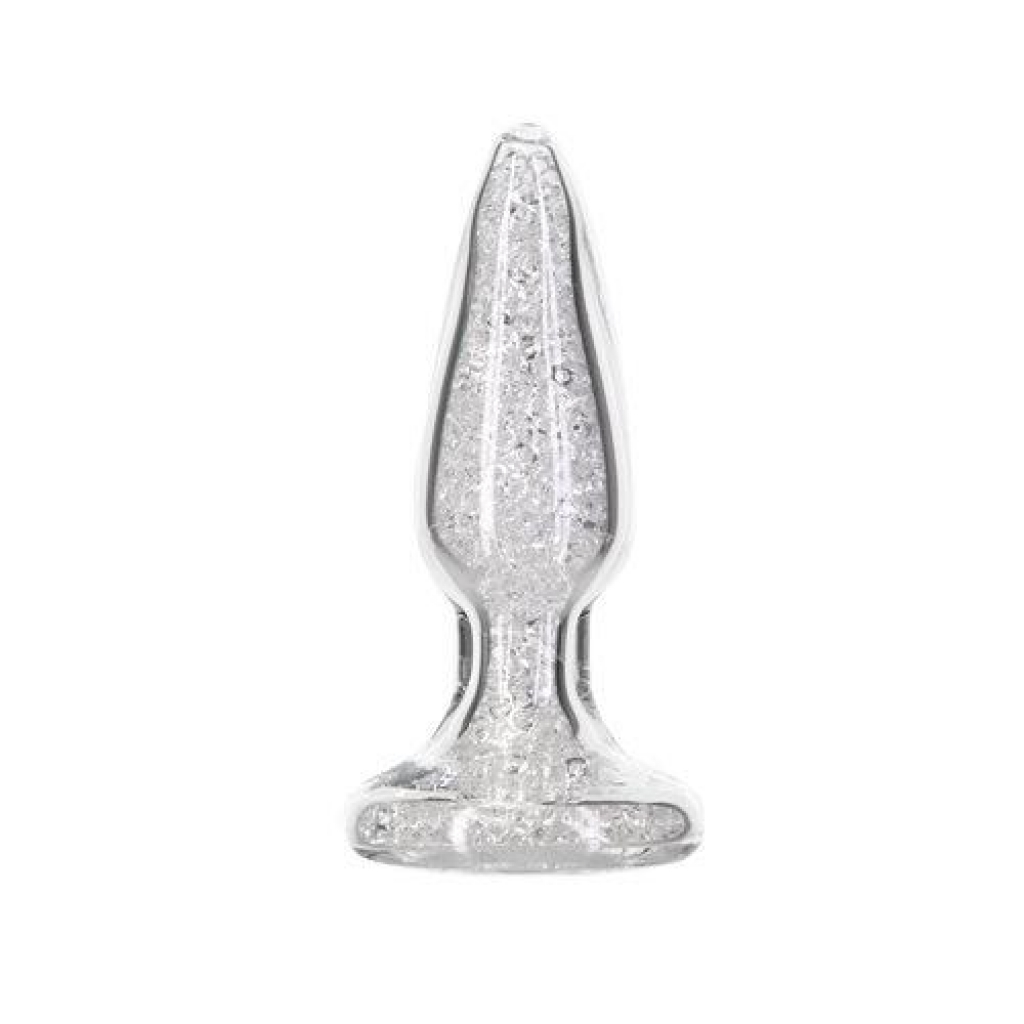 Elegant Translucent Glass Anal Plug - 4 Inches