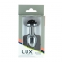 Lux Active Black Rose - Medium Metal Butt Plug