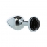 Lux Active Black Rose - Medium Metal Butt Plug