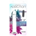 Addiction Crystal 7-Inch Vertical Dong with Bullet - Clear TPE