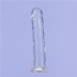 Addiction Crystal 7-Inch Vertical Dong with Bullet - Clear TPE