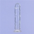 Addiction Crystal 7-Inch Vertical Dong with Bullet - Clear TPE