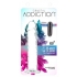 Addiction Crystal 8 Vertical Dong - Clear TPE with Bullet