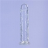 Addiction Crystal 8 Vertical Dong - Clear TPE with Bullet