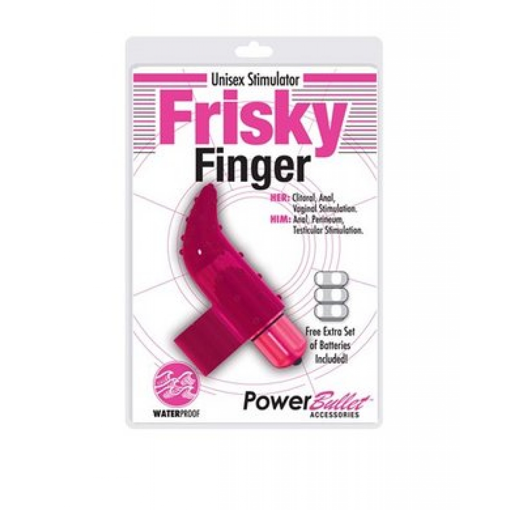 Frisky Finger Vibrator: Pink