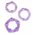 Beaded Elastomer C Rings 3 Pieces Pack - Purple Clear - Performance Enhancers