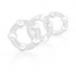 Beaded C Rings 3 Piece Set - Clear