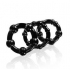 Beaded Cockrings 3 Pieces Pack in Black