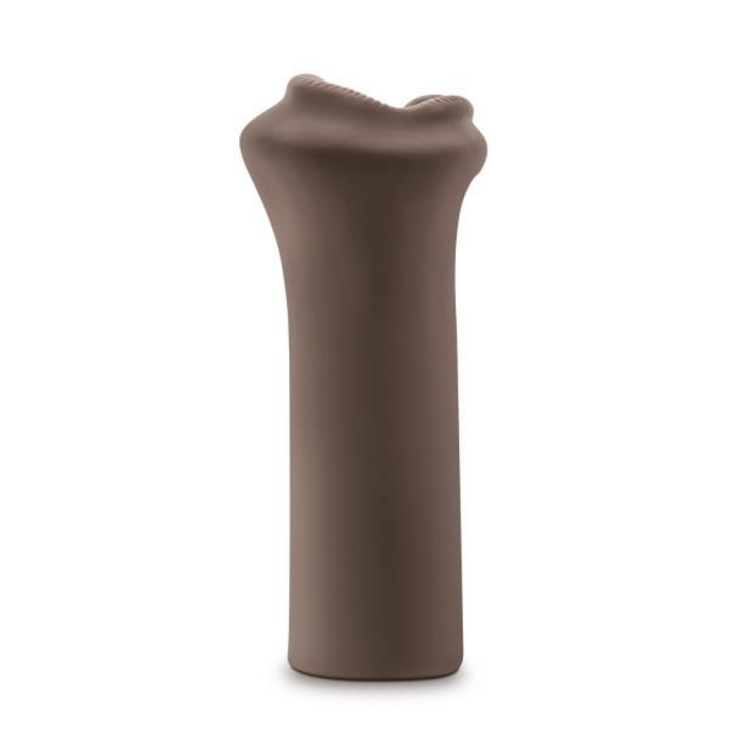 Hot Chocolate Naughty Nicole Mouth Stroker in Chocolate Brown