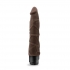 Dr Skin Cock Vibe 1 Chocolate Brown Realistic Dildo