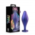 Anal Adventures Matrix Wavy Bling Plug - Sapphire Pleasure Awaits