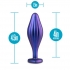 Anal Adventures Matrix Wavy Bling Plug - Sapphire Pleasure Awaits