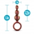 Anal Adventures Matrix Beaded Loop Plug - Copper Brown