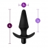 Anal Adventures Vibrating Plug Black - Explore New Sensations