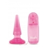 Anal Pleaser Pink Vibrating Butt Plug - S/M