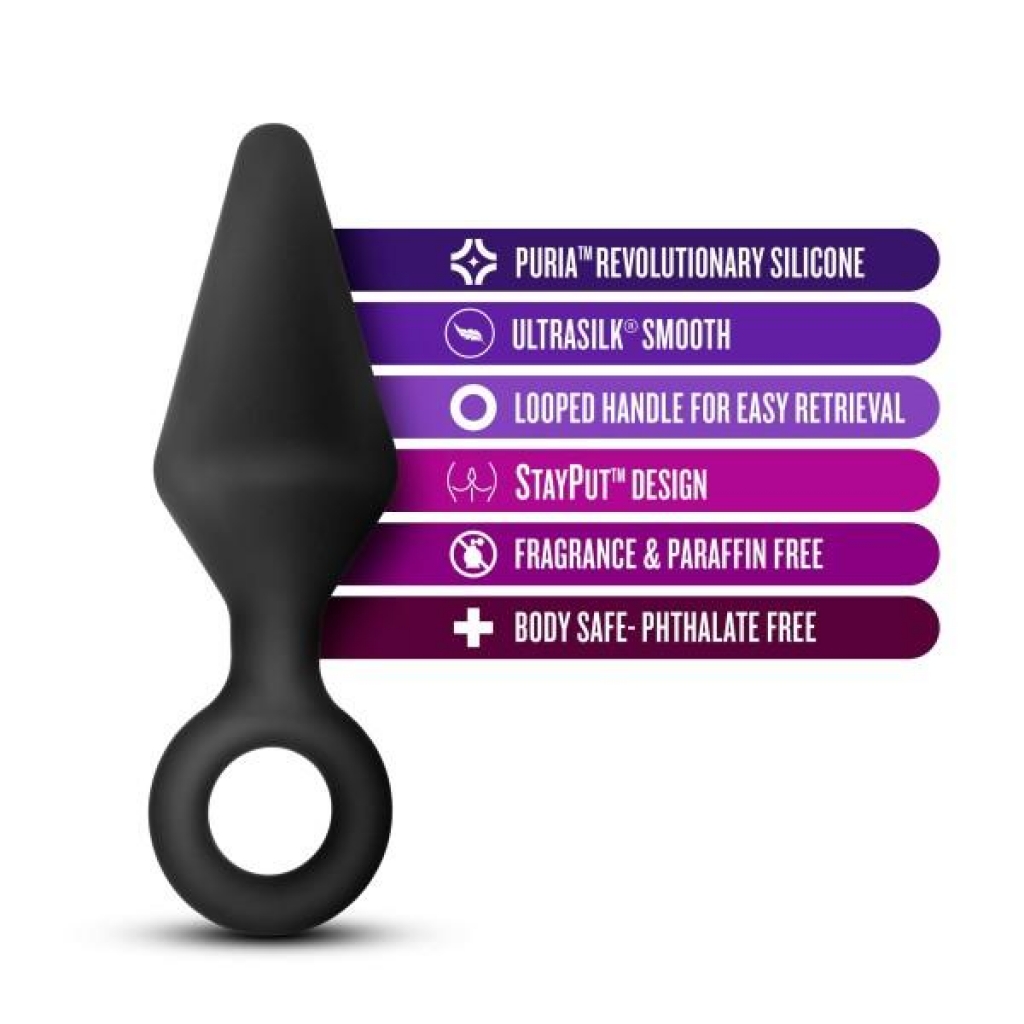 Anal Adventures Loop Plug - Large Black