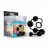 Anal Adventures Platinum Large Anal Beads - Black Silicone