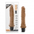 Dr. Skin 8-Inch Vibrating Cock - Mocha Tan Brown