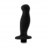 Anal Adventures Platinum Silicone Vibrating Prostate Massager - Black