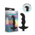 Anal Adventures Platinum Silicone Vibrating Prostate Massager 03 - Black