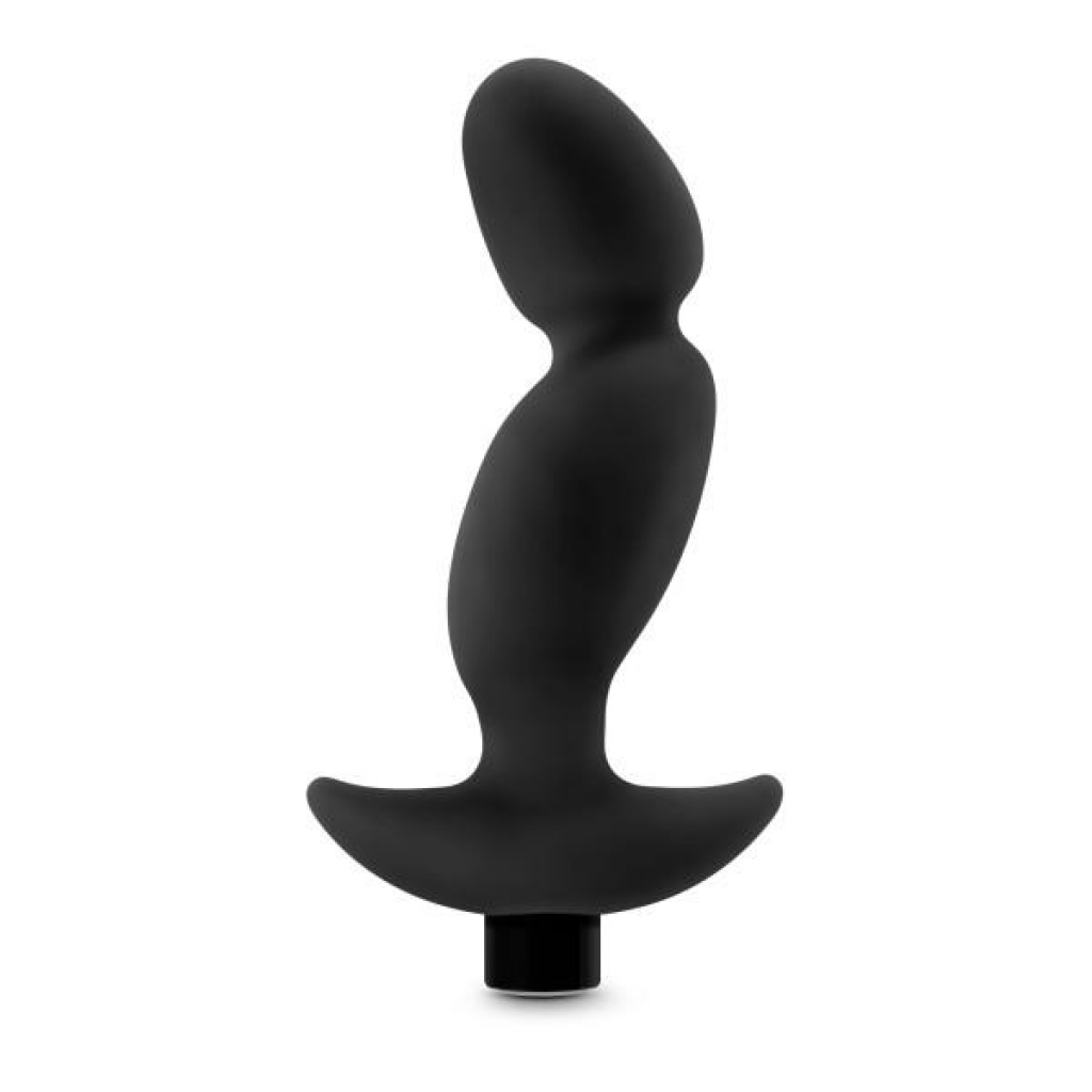 Blush Anal Adventures Platinum Silicone Vibrating Prostate Massager - Black