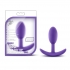 Luxe Wearable Vibra Slim Plug in Small Purple