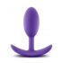 Luxe Wearable Vibra Slim Plug Medium - Purple