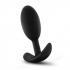 Anal Adventures Platinum Silicone Vibra Slim Plug Medium - Black